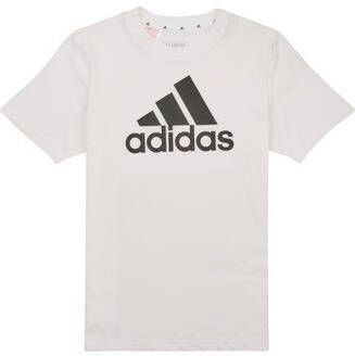 Adidas Sportswear T-shirt wit zwart Katoen Ronde hals Logo 128
