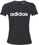 Adidas essentials linear slim shirt zwart dames - Thumbnail 1