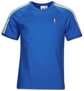 Adidas Originals T-shirt met 3 strepen Blauw Heren