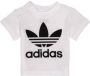 Adidas Originals Adicolor T-shirt wit zwart Katoen Ronde hals 104 - Thumbnail 1