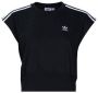 Adidas Originals Stijlvolle T-shirt met tailleband Black Dames - Thumbnail 1