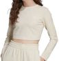 Adidas Originals Cropped Longsleeve Tee Longsleeves Kleding wonder white maat: XS beschikbare maaten:XS S L - Thumbnail 1
