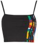 Adidas Zwarte Crop Top met Iconische Details Black Dames - Thumbnail 3