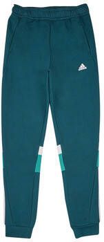 Adidas Sportswear joggingbroek petrol Blauw Jongens Meisjes Katoen Meerkleurig 152