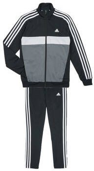 Adidas Sportswear trainingspak Tiberio zwart grijs Joggingpak Gerecycled polyester Opstaande kraag 152