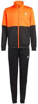 Adidas colourblock trainingspak zwart rood kinderen