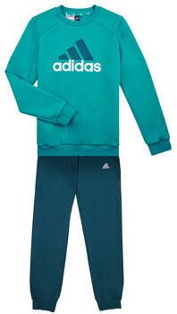 Adidas Sportswear joggingpak petrol Trainingspak Blauw Sweat Ronde hals 128