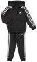 Adidas Sportswear trainingspak zwart wit Joggingpak Polyester Capuchon 128 - Thumbnail 1