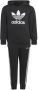Adidas Originals Trefoil Hooded Tracksuit Children Black White- Black White - Thumbnail 1