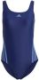 Adidas Dames zwempak 1-delig met 3 banden Blauw Dames - Thumbnail 2