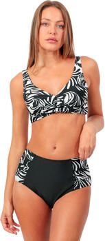Admas Bikini Tweedelige shapewear set Black And White