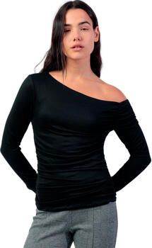 Admas Blouse Asymmetrische top met lange mouwen Frunces