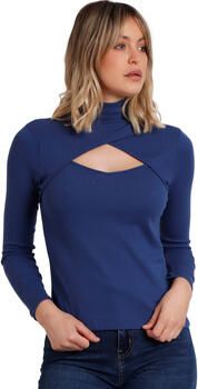 Admas T-shirt Korte Mouw T-shirt manches longues et col croisé femme