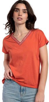Admas Blouse T-shirt met slipe mouwen en V-hals Mexico