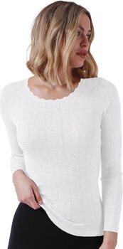 Admas T-shirt Korte Mouw T-shirt côtelé manches longues femme