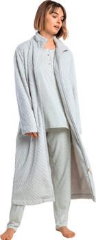 Admas Fleece Jack Lange binnenjas Grey Dots