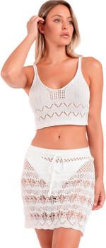 Admas Jumpsui Strand gehaakte top en slip rokje Total Look