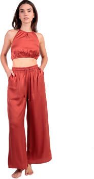 Admas Jumpsui Zomerse satijnen top en broek Satinee Beach