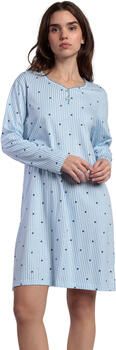 Admas Korte Jurk Nachthemd met lange mouwen en ronde hals Stripes And Stars
