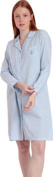 Admas Korte Jurk Nachthemd met lange mouwen Stripes Home