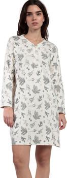 Admas Korte Jurk Nachthemd met lange mouwen Winter Wood