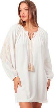 Admas Korte Jurk Strandcaftan met lange mouwen Embroidery And Cords