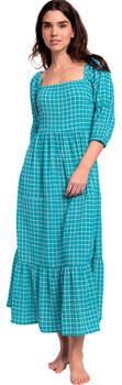 Admas Lange Jurk Dreams zomer maxi-jurk met halve mouwen en vierkante hals