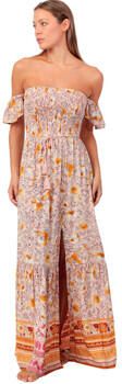 Admas Lange Jurk Strapless zomer maxi jurk met druppelmouwen Flowers