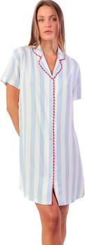 Admas Nachthemd met slipe mouwen Light Stripes