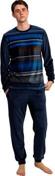 Admas Pyjama-sets Fluwelen pyjama met broek en top lange mouwen Glazure