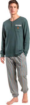 Admas Pyjama-sets Pyjama broek polo lange mouwen Caribou