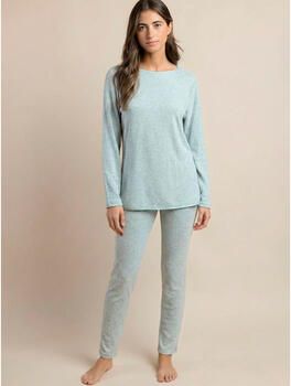 Admas Pyjama-sets Pyjama legging top lange mouwen ronde hals Elegant Op Home