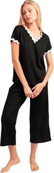 Admas Pyjama-sets Pyjama palazzo broek t-shirt Luxe Waves