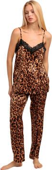 Admas Pyjama-sets Pyjamabroek effen hemdje Skin Luxe