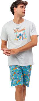 Admas Pyjama-sets Pyjamashort t-shirt Stitch Beach Disney