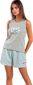 Admas Pyjama-sets Pyjamashort tanktop Love Peanuts