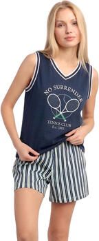Admas Pyjama-sets Pyjamashort tanktop Tennis Club