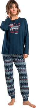 Admas Pyjama's nachthemden Pyjama broek top lange mouwen LouLou Cold