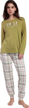 Admas Pyjama's nachthemden Pyjama broek top lange mouwen Smile Everyday