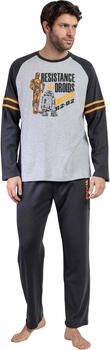 Admas Pyjama's nachthemden Pyjama broek top lange mouwen Sport Star Wars