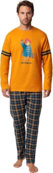 Admas Pyjama's nachthemden Pyjama broek top lange mouwen Square Paddington