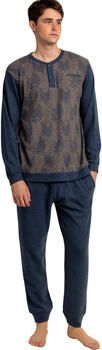 Admas Pyjama's nachthemden Pyjama met broek en polo lange mouwen Dapper Antonio Miro