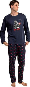 Admas Pyjama's nachthemden Pyjama met broek en top lange mouwen I Am Your Father Star