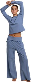 Admas Pyjama's nachthemden Pyjama met broek en top lange mouwen Yoga Girl