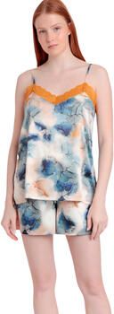 Admas Pyjama's nachthemden Pyjamashort-Hemd Tile