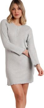 Admas Pyjama's nachthemden Soft Canale Nachthemd met lange mouwen