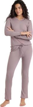 Admas Pyjama's nachthemden Soft Canale Pyjama broek top lange mouwen