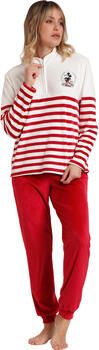 Admas Pyjama's nachthemden Velvet King Mickey Disney Pyjama outfit broek top lange mouwen