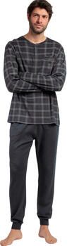 Admas Setjes Pyjama broek polo lange mouwen Cinnamon