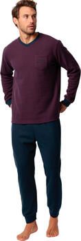 Admas Setjes Pyjama broek top lange mouwen Claret